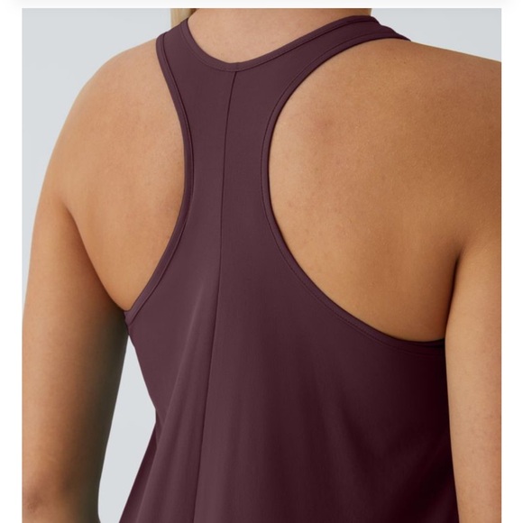 Breezeful™ Racerback Side Pocket High Low Flowy Midi Quick Dry Halara Dress - Picture 5 of 11